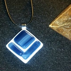 Fused glass pendant